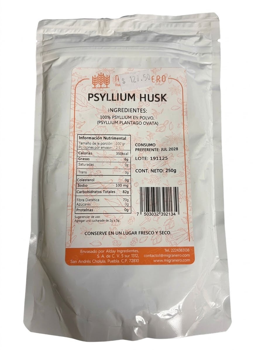 PSYLLIUM HUSK 250 GRAMOS