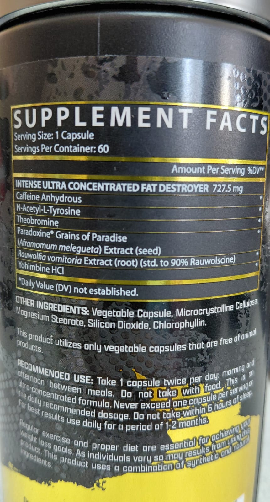 LIPO 6 BLACK INTENSE UC 60 PILLS