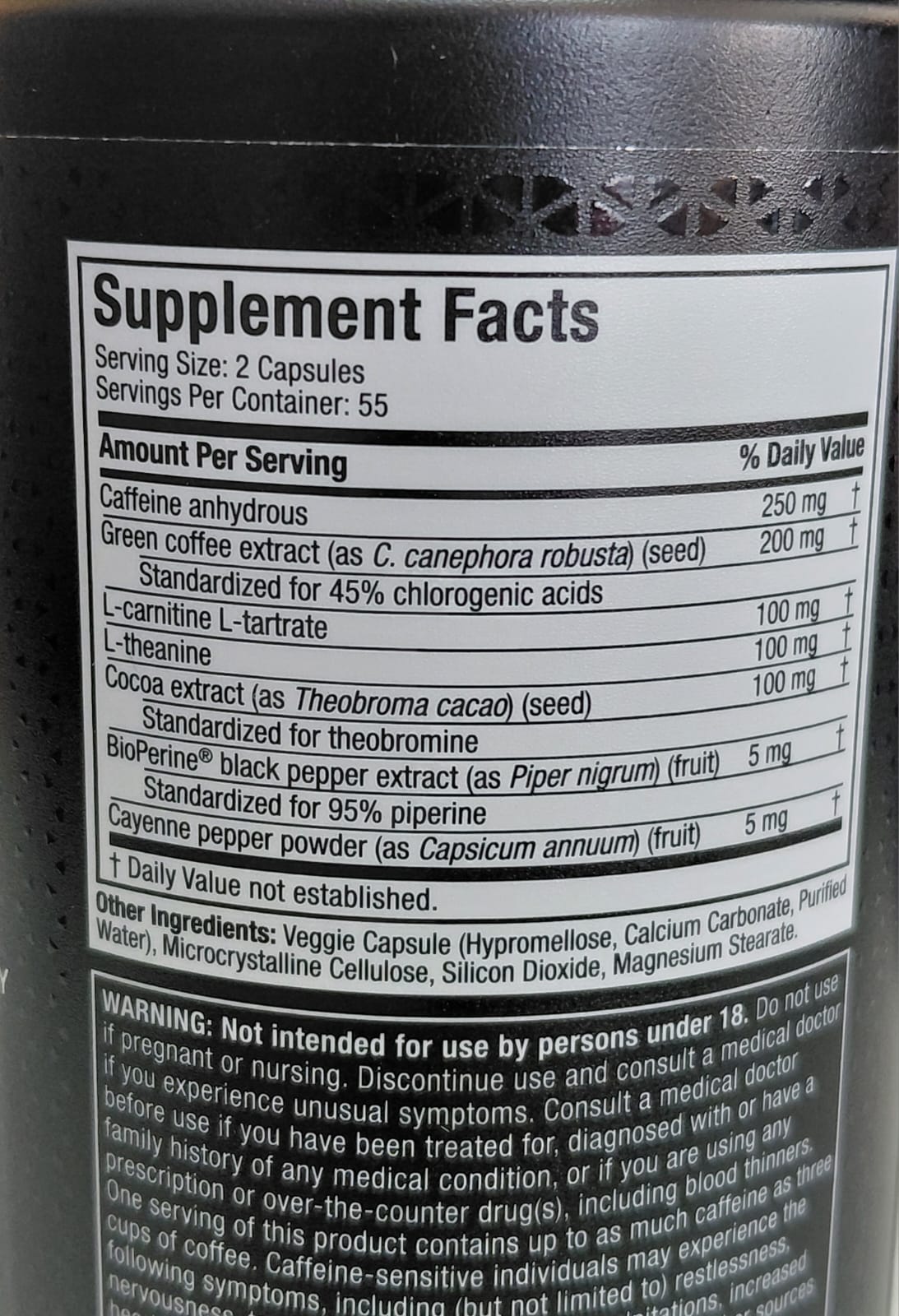 MT HIDRXYCUT HARDCORE ELITE 110CT