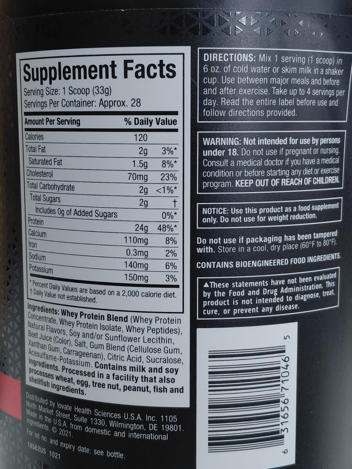MT NITRO-TECH WHEY GOLD 2 LBS 907G STRAWBERRY