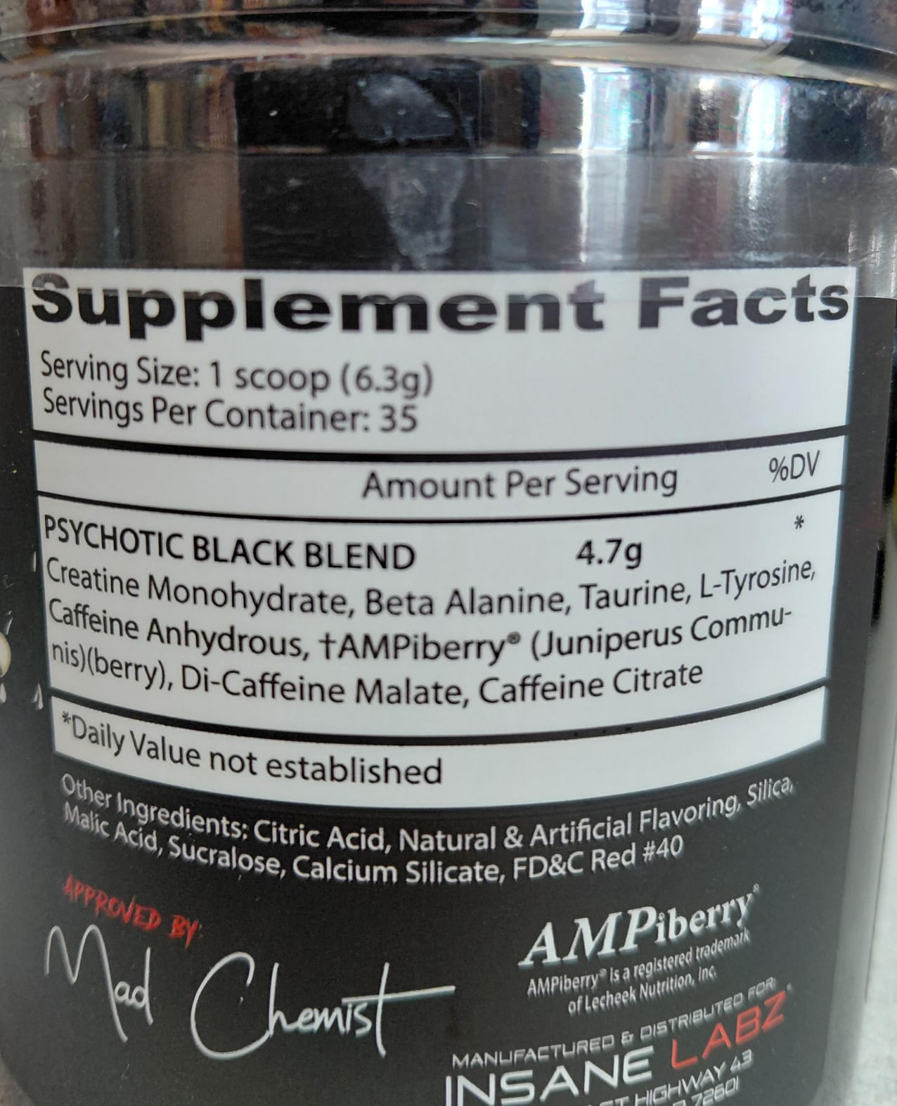 PSYCHOTIC BLACK 35SERV WATERMELON