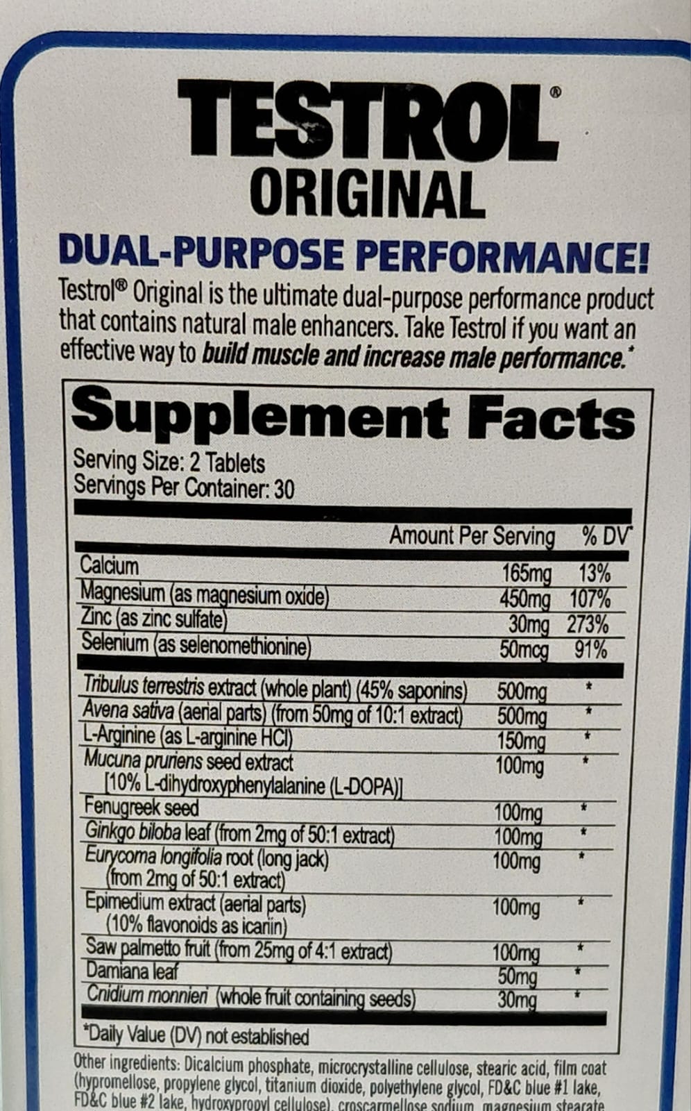 TESTROL 60TABS