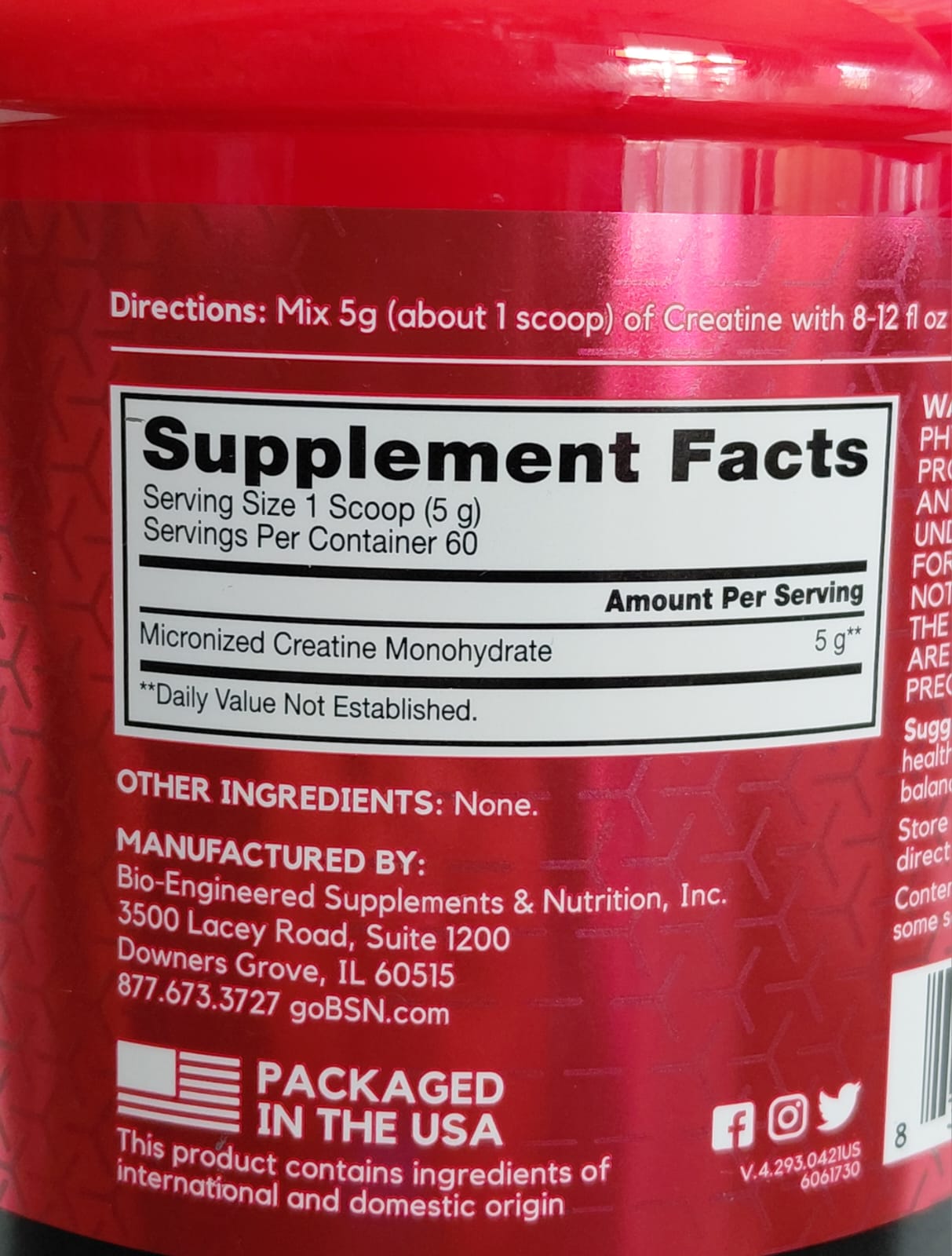 BSN CREATINE POWER 309GRS