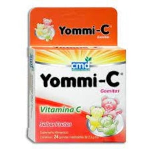 YOMMI-C (VITAMIN-C) FRUIT FLAVOR 24 CHEWABLE GUMMIES