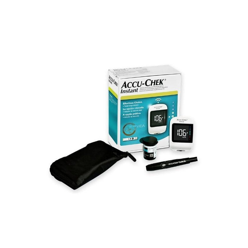 ACCU-CHEK WIRELESS BLOOD GLUCOSE MONITORING SYSTEM 1 METER, STRIPS, LANCETS, LANCING DEVICE.