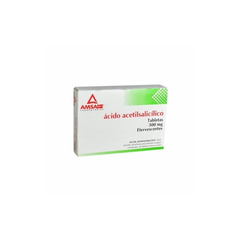 ACETYLSALICYLIC ACID 300MG 20 EFFERVESCENT TABLETS