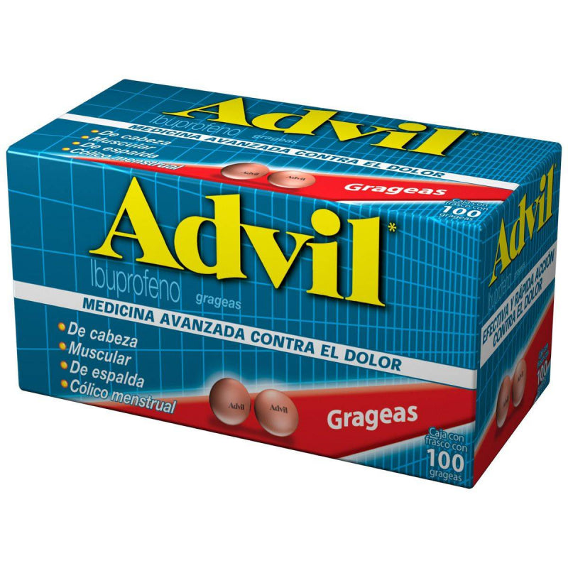 ADVIL 100 COATED TABLETS 200MG