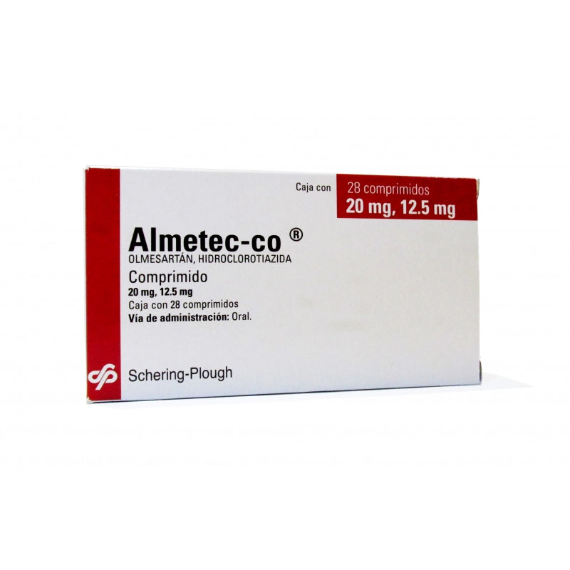 ALMETEC-CO (Olmesartan, Hydrochlorothiazide) 20mg/12.5mg 28 tablets