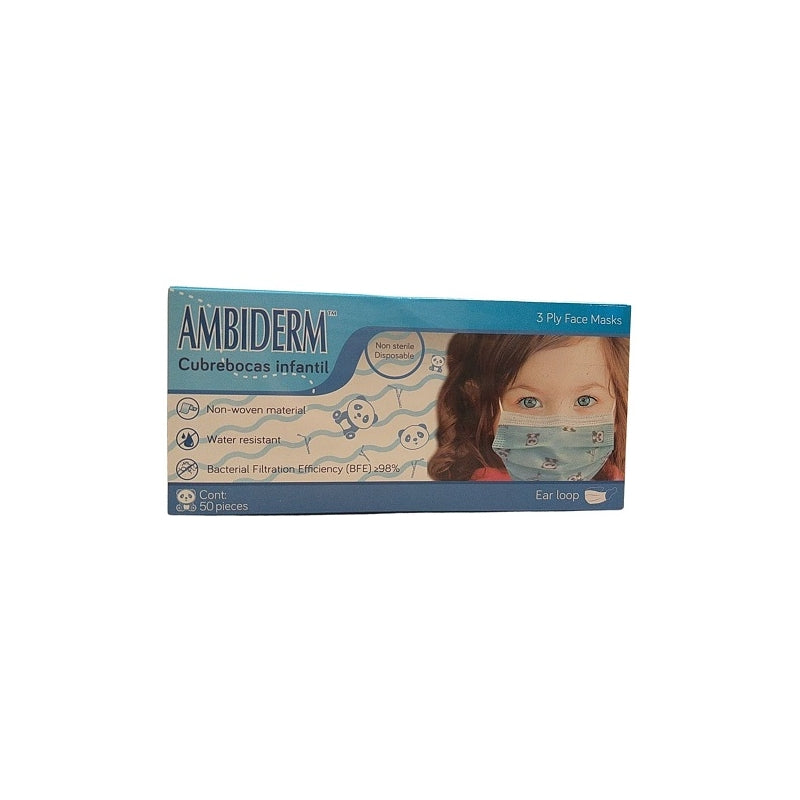 AMBIDERM KIDS FACE MASKS 50 PIECES