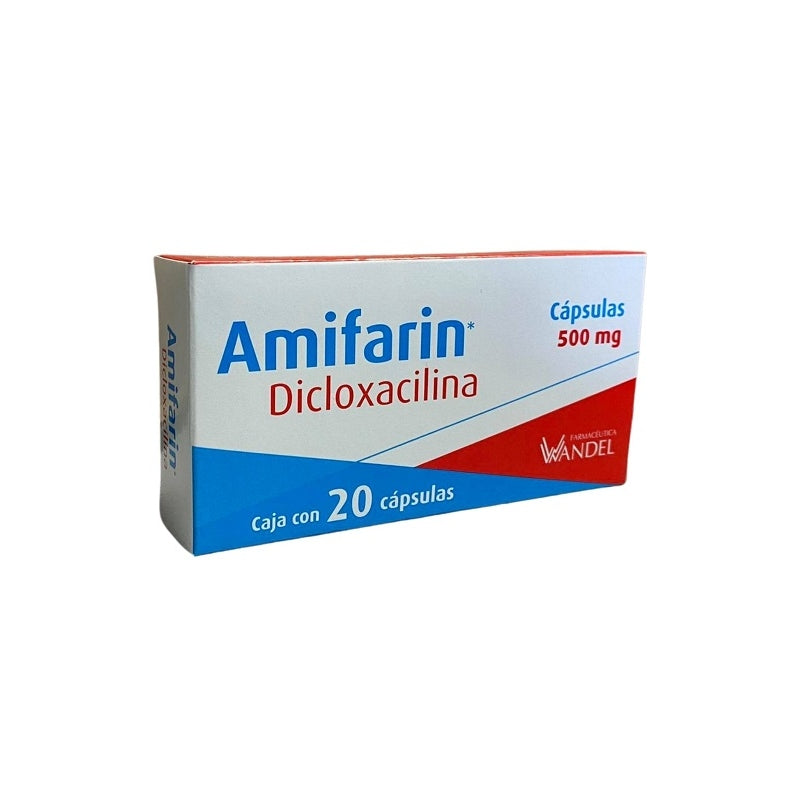AMIFARIN (DICLOXACILLIN) 20 CAPSULES 500 MG