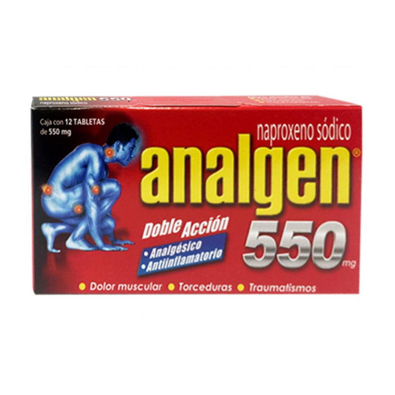 ANALGEN 12 TABLETS 550MG