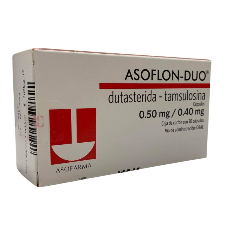 ASOFLON-DUO (DUTASTERIDE-TAMSULOSIN) 0.50MG/0.40MG 30 CAPSULES