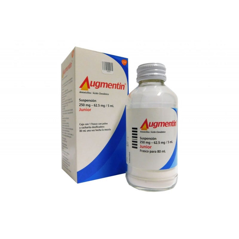 AUGMENTIN Jr. (AMOXICILLIN/ CLAVULANIC ACID) SUSP 80 ML