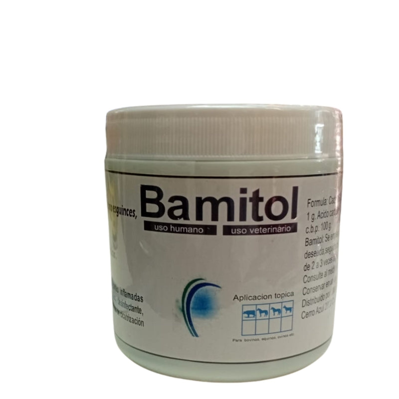 BAMITOL (Uso Veterinario - Uso Humano)  POMADA 100G