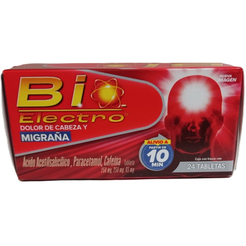 BIO ELECTRO (PARACETAMOL / ACETYLSALICYLIC ACID / CAFFEINE) 24 TAB