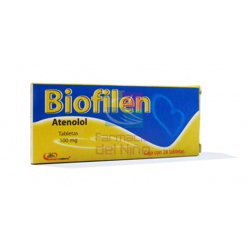 BIOFILEN (ATENOLOL) 100 MG / 28 TABLETS