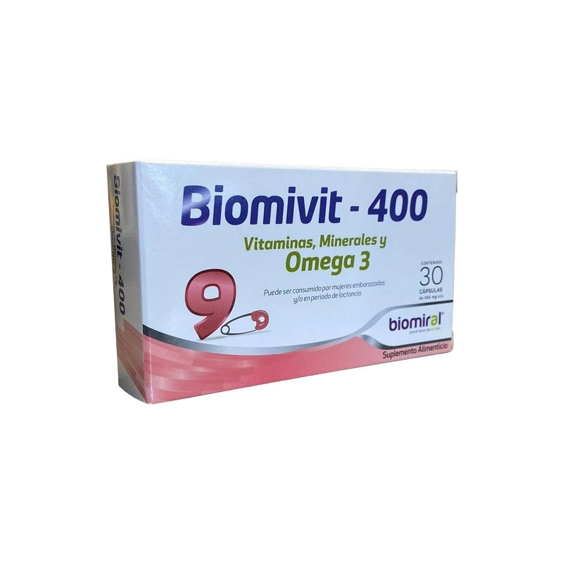 BIOMIVIT-400 30 CAPSULES OF 595MG EACH