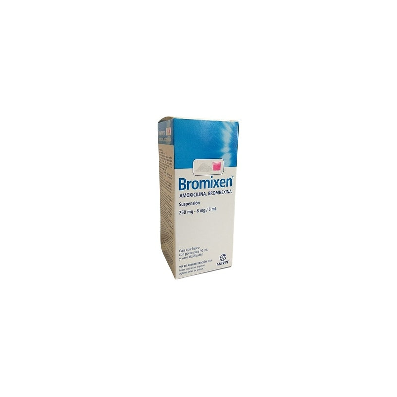 BROMIXEN (AMOXICILLIN/BROMHEXINE) 250MG/8MG BOTTLE WITH POWDER FOR 90 ML