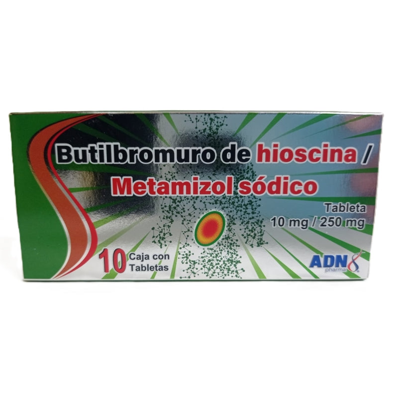 BUTYLSCOPOLAMINE, METAMIZOLE SODIUM (BUTYLSCOPOLAMINE, METAMIZOLE SODIUM) 10MG/250MG 10 COATED TABLETS