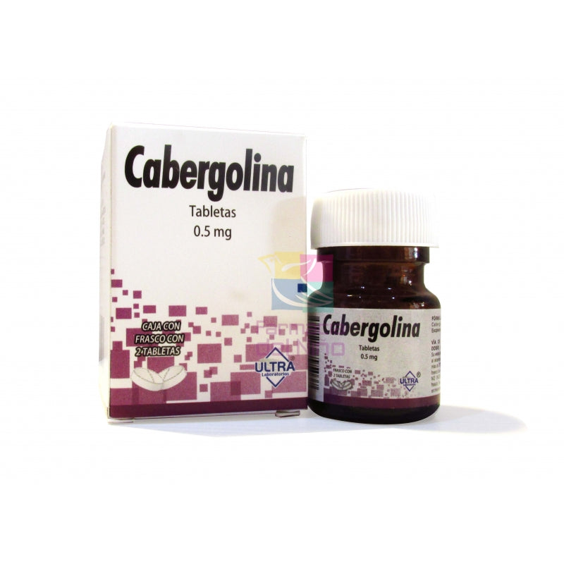 CABERGOLINE 0.5MG W/2TABLETS