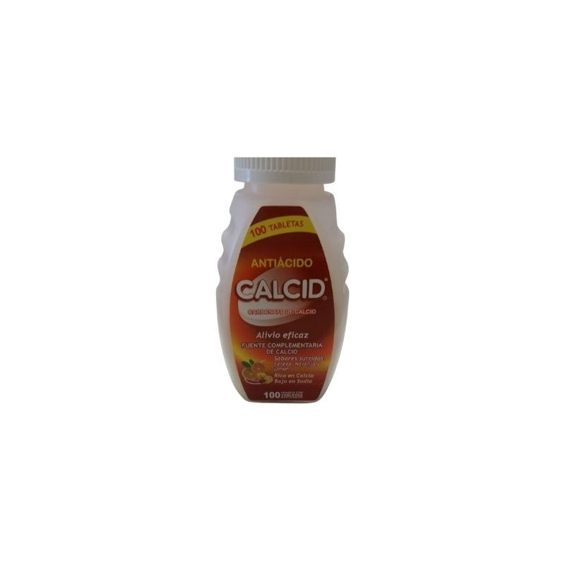 CALCID (CALCIUM CARBONATE) 100 CHEWABLE TABLETS