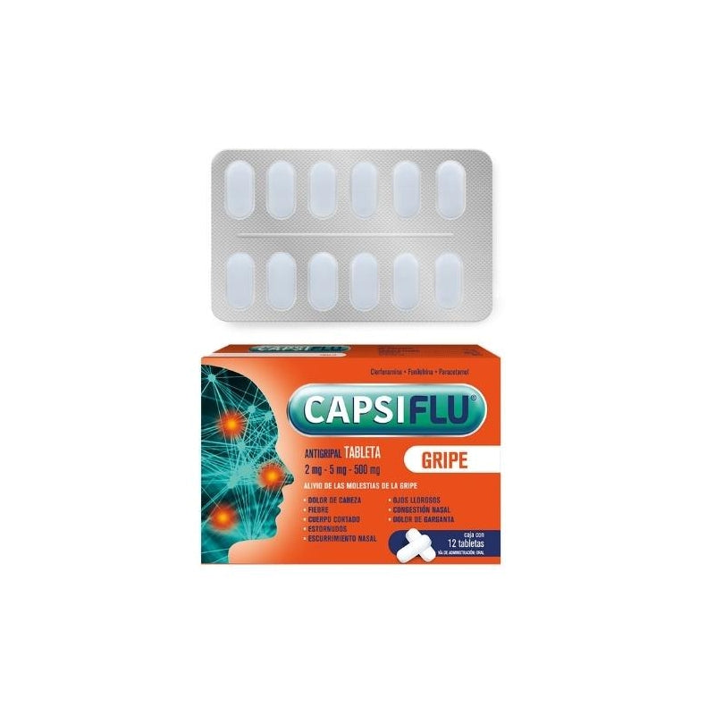 CAPSIFLU c/12 TABLETS. 2/5/500 MG