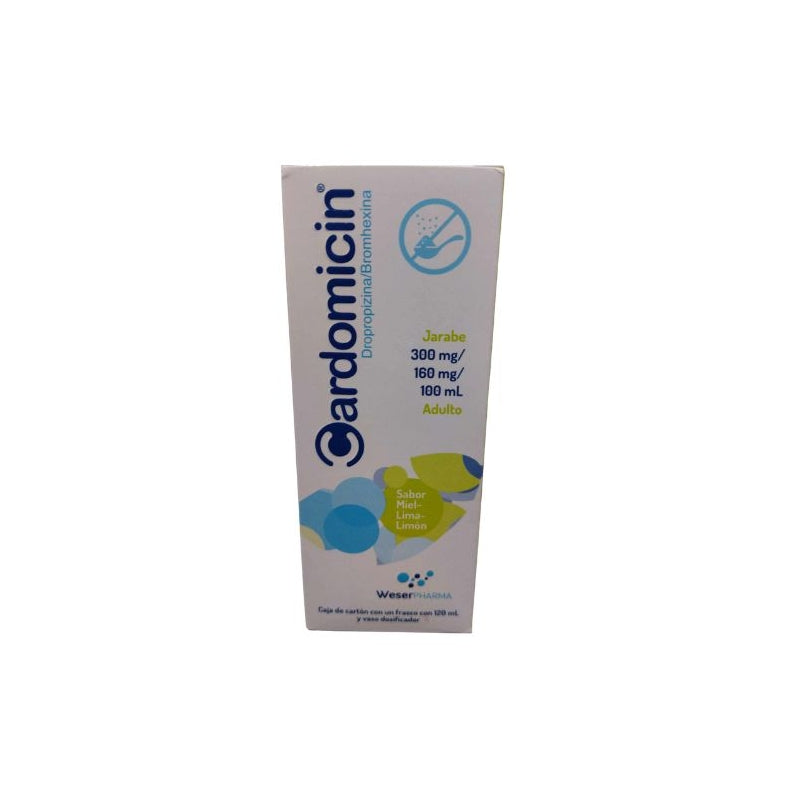 CARDOMICIN (DROPROPIZINE/BROMHEXINE) SYRUP 300-160MG 120ML