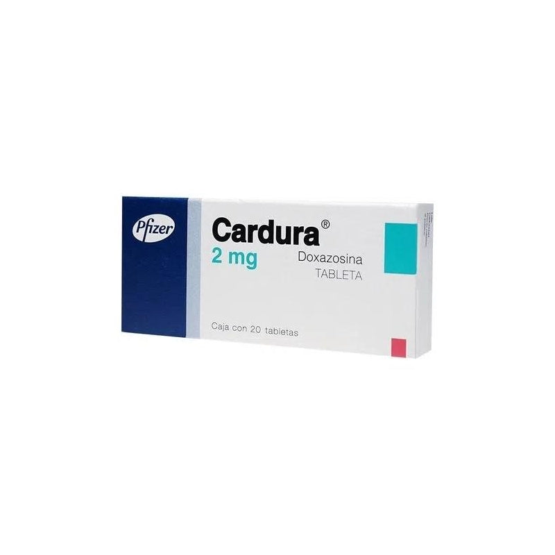 CARDURA (DOXAZOSIN) 2MG 20 TABLETS