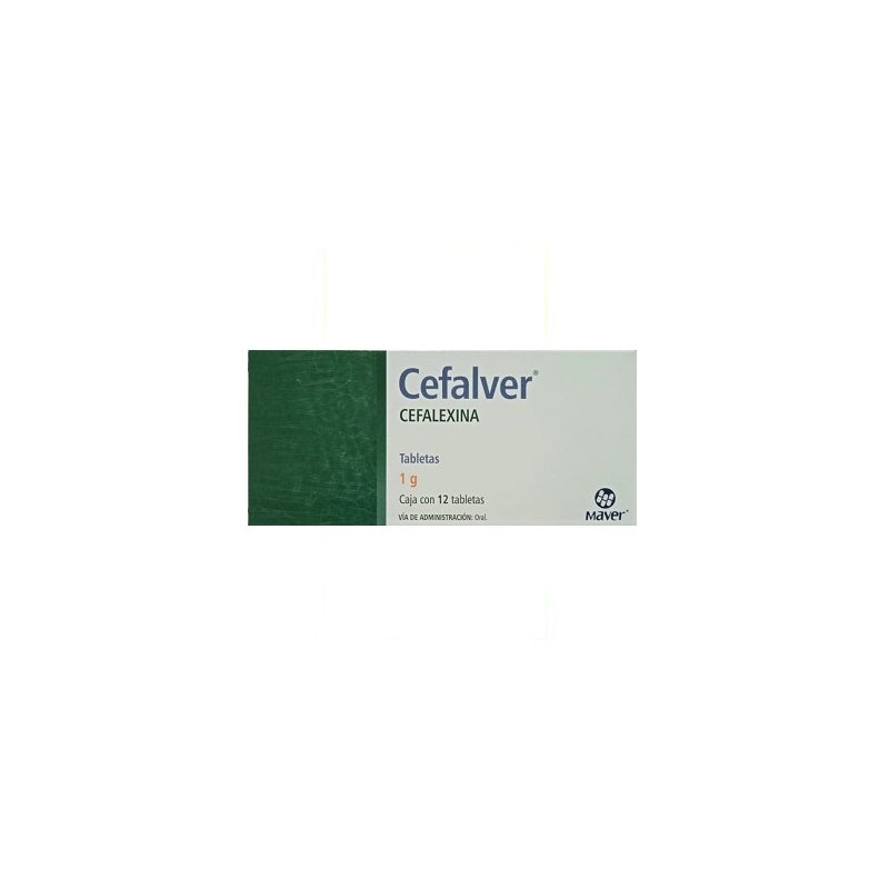 CEFALVER CEFALEXIN 1G 12 TABLETS