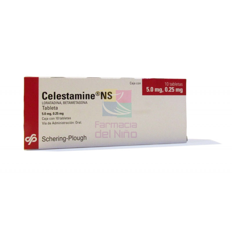 CELESTAMINE NS (LORATADINE /BETAMETHASONE) 10 TAB