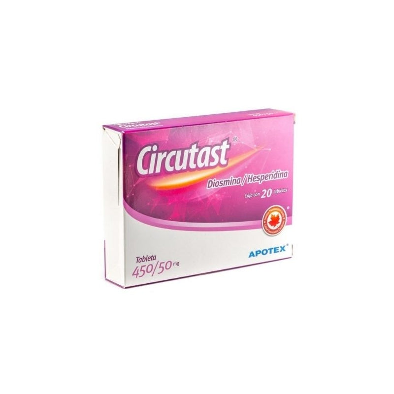 CIRCUTAST (DIOSMIN/HESPERIDIN) 20 TABLETS 450/50MG