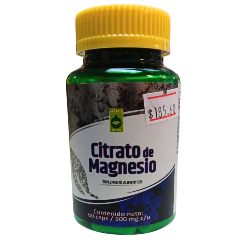 MAGNESIUM CITRATE (Ener Green) 500MG 60 CAPSULES
