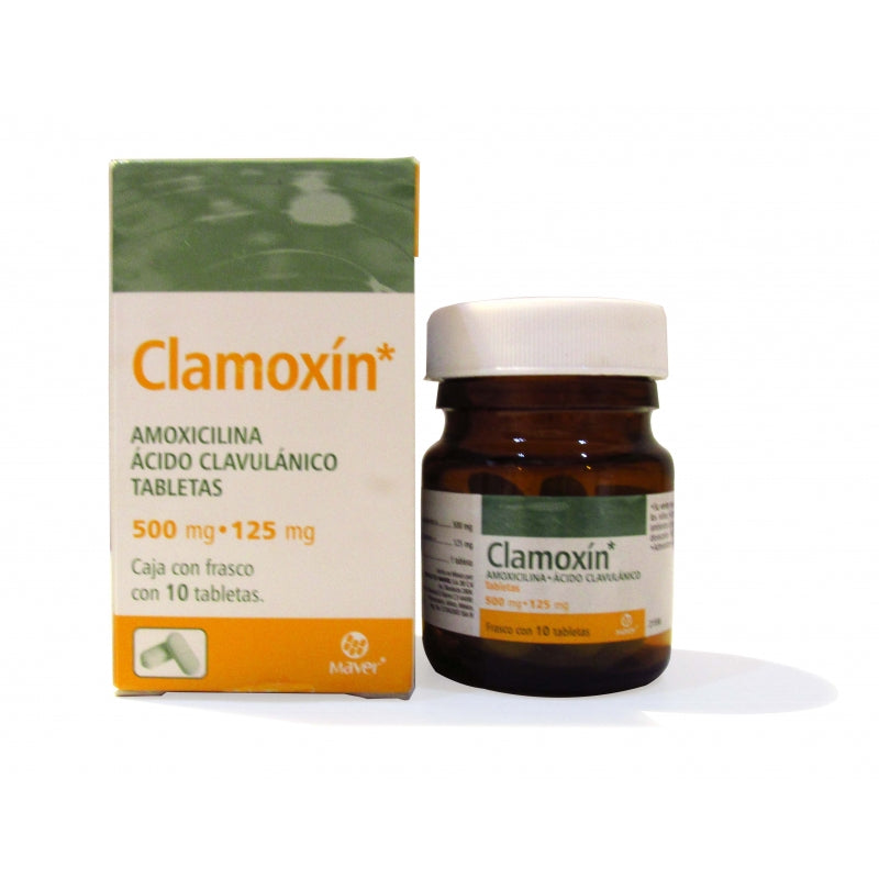 CLAMOXIN (Amoxicillin / Clavulanic Acid) 10 TABLETS 500MG/125MG