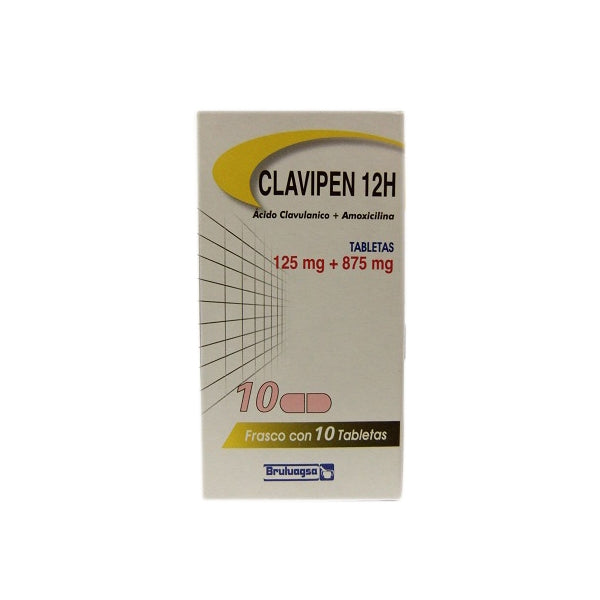 CLAVIPEN 12H 125MG+875MG 10TAB