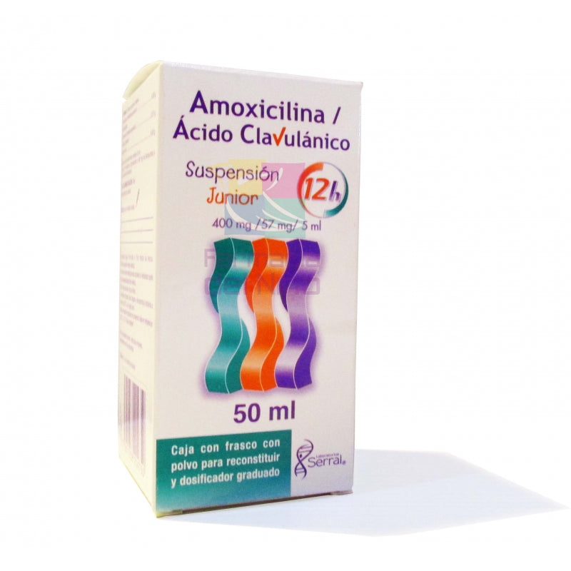 CLAVUSER 12H (AMOXICILLIN/CLAVULANIC ACID) 400/57 MG 50 ML SUSP