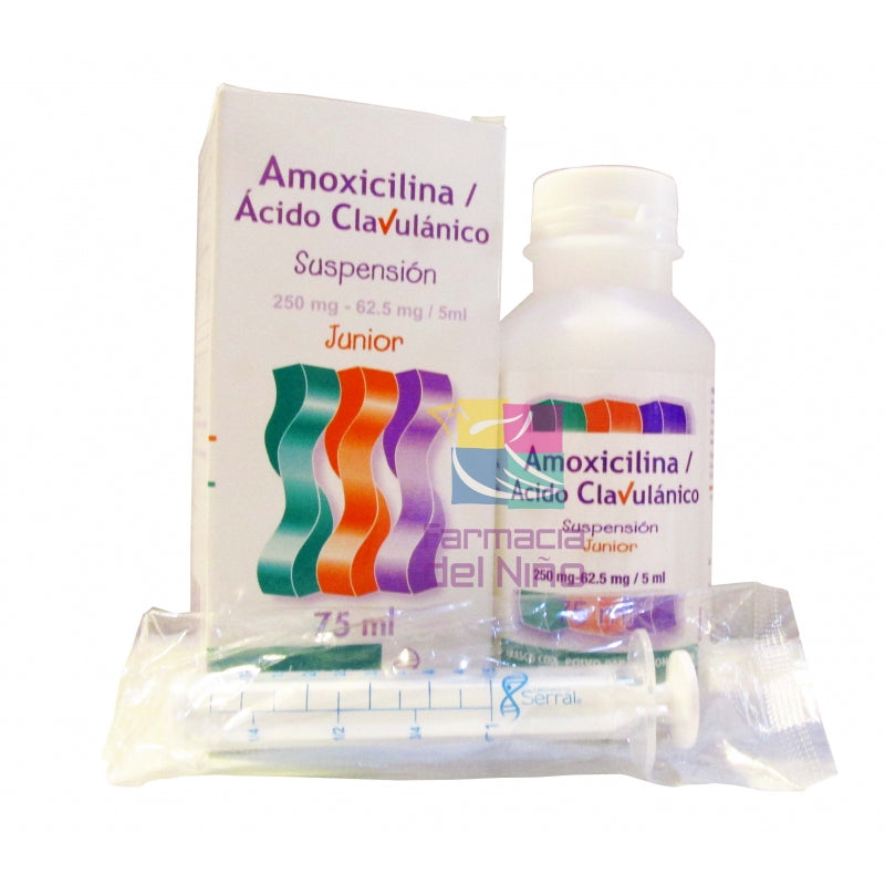 CLAVUSER SUSP. JR (AMOXICILLIN/CLAVULANIC ACID) 75 ML 250/62.50 MG