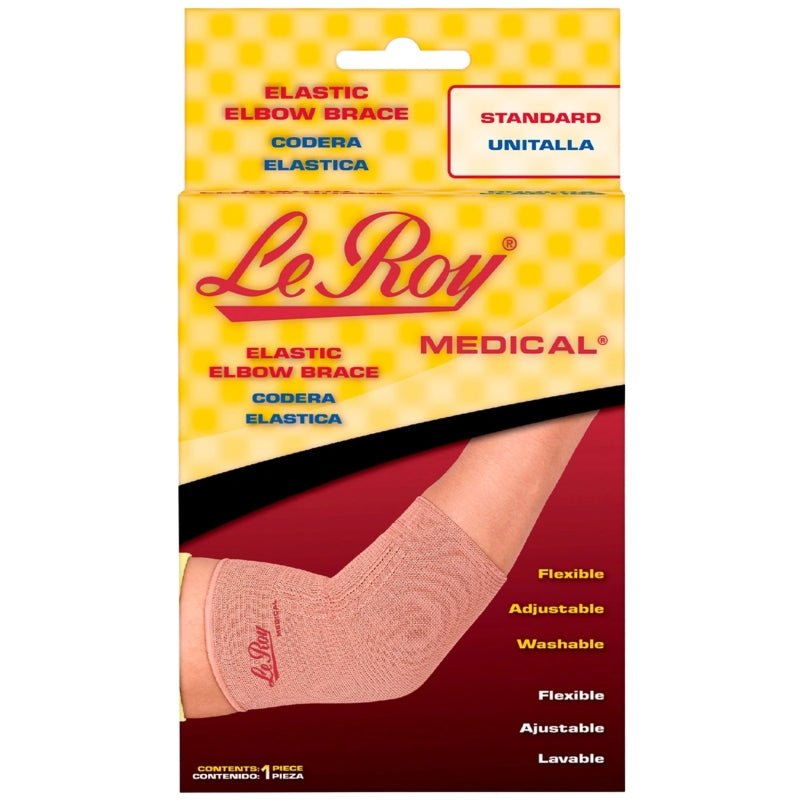 ELASTIC ELBOW SUPPORT ONE SIZE (LEROY) BOX W/1 PC