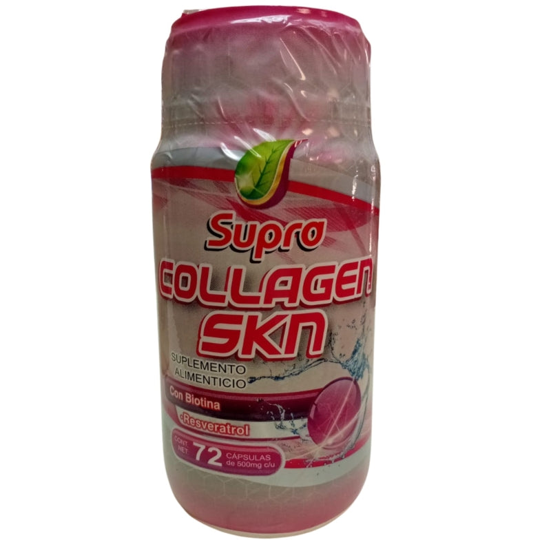 COLLAGEN SKIN (Supra) with 72 CAPS. 500 MG.