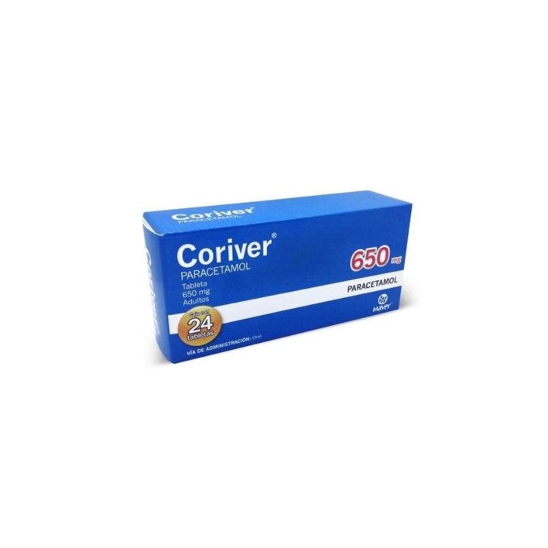CORIVER (PARACETAMOL) 650MG 24 TABLETS