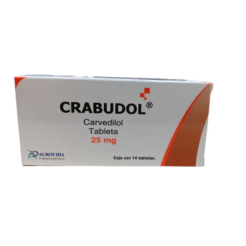 CRABUDOL (Carvedilol) 25MG WITH 14 TABLETS