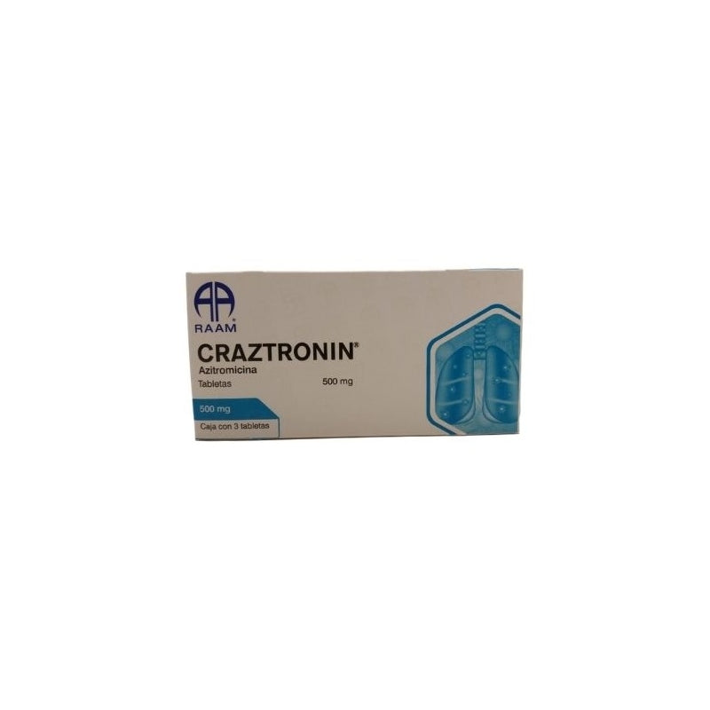 CRAZTRONIN (AZITHROMYCIN) 500MG 3 TABLETS