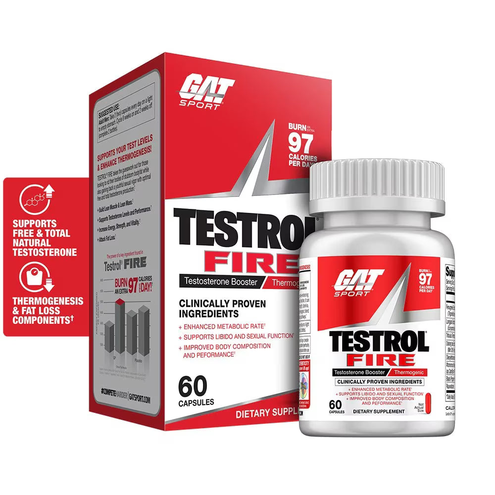 GAT TESTROL FIRE 60 CAPSULAS