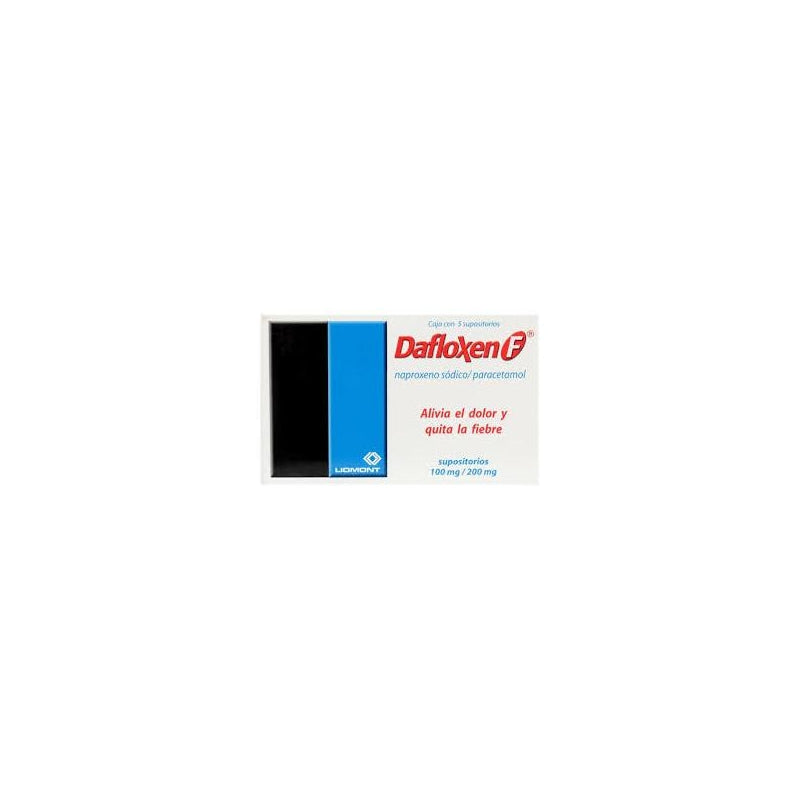 DAFLOXEN F SUPPOS C/5 100/200MG