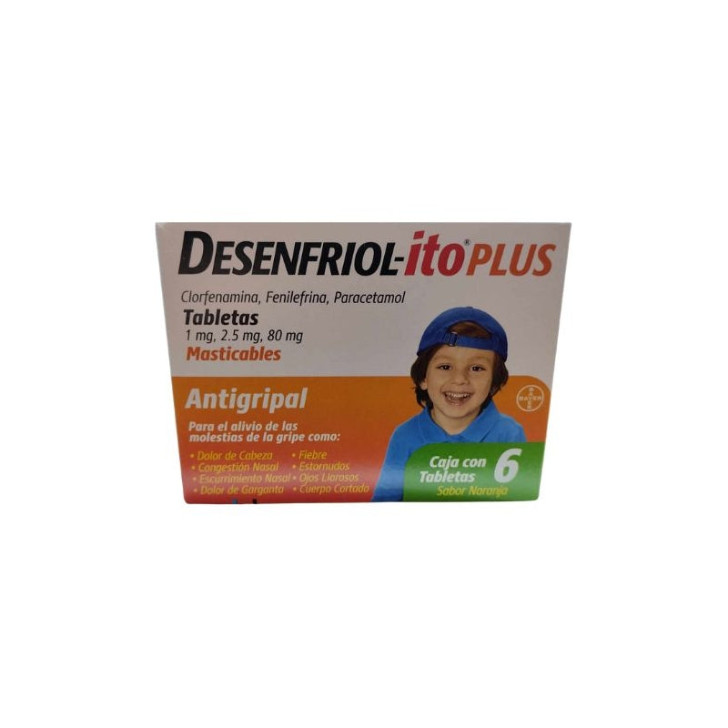 DESENFRIOL-ITO PLUS (CHLORPHENAMINE, PHENYLEPHRINE, PARACETAMOL) 1MG, 2.5 MG, 80MG WITH 6 TAB