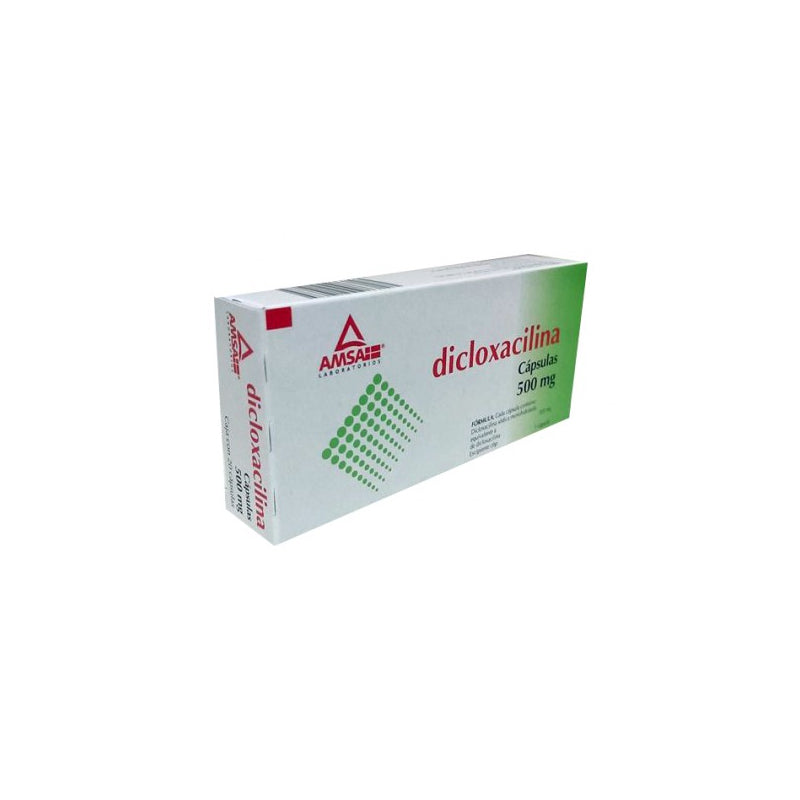 DICLOXACILLIN AMSA W/20 CAPS 500 MG
