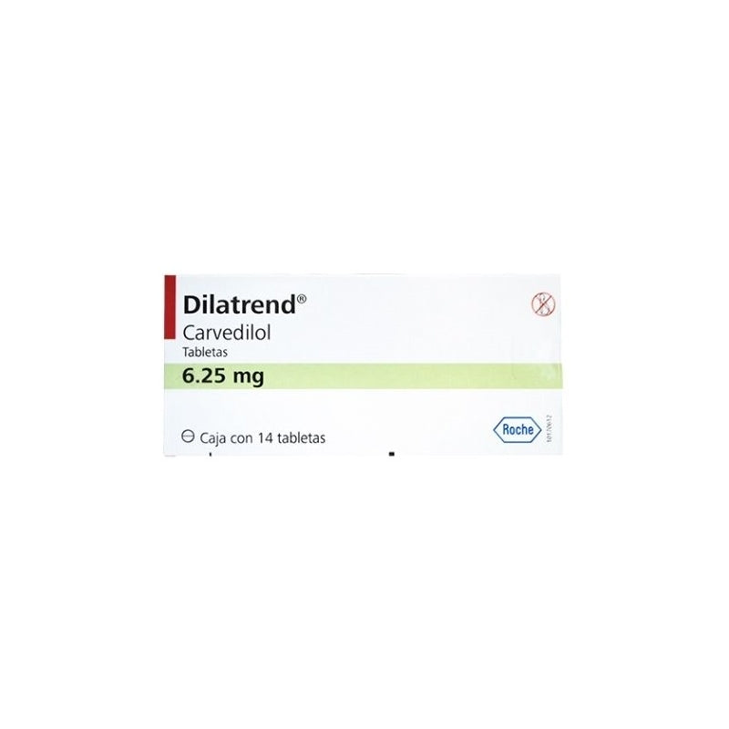 DILATREND (CARVEDILOL) 6.25MG 14 TABLETS