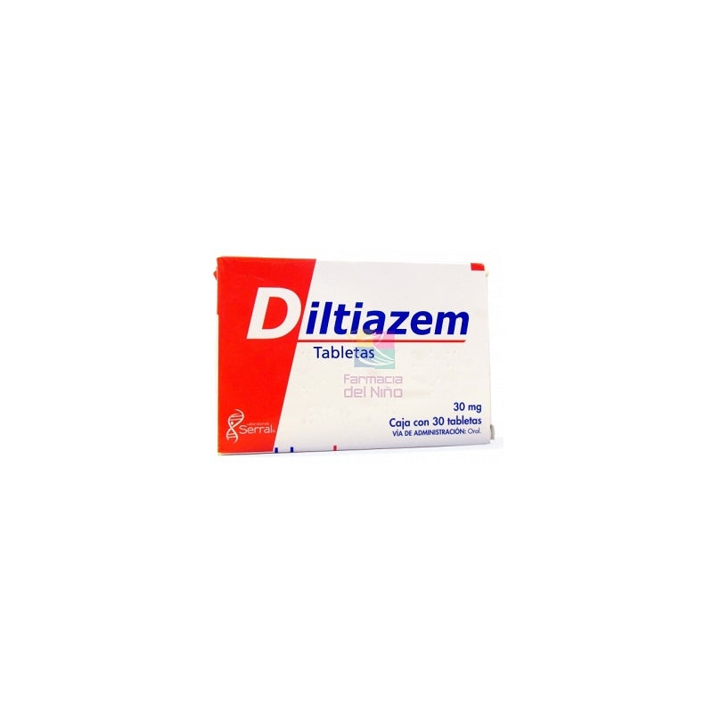 DILTIAZEM (ANGIOTROFIN) 30MG 30 TABLETS