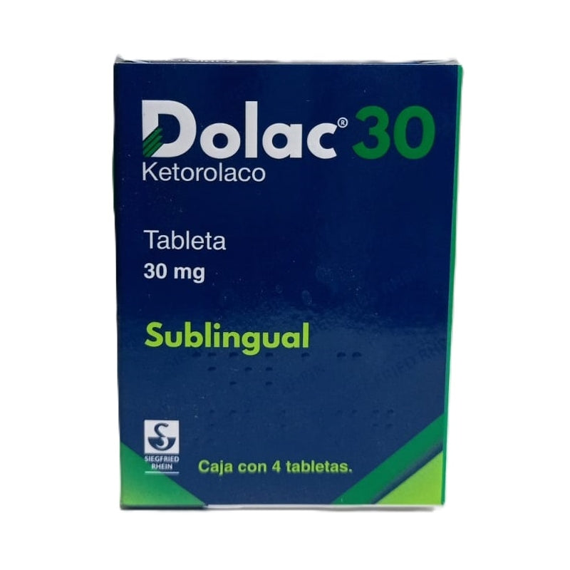 DOLAC 30 (KETOROLAC) 30 MG 4 TABLETS