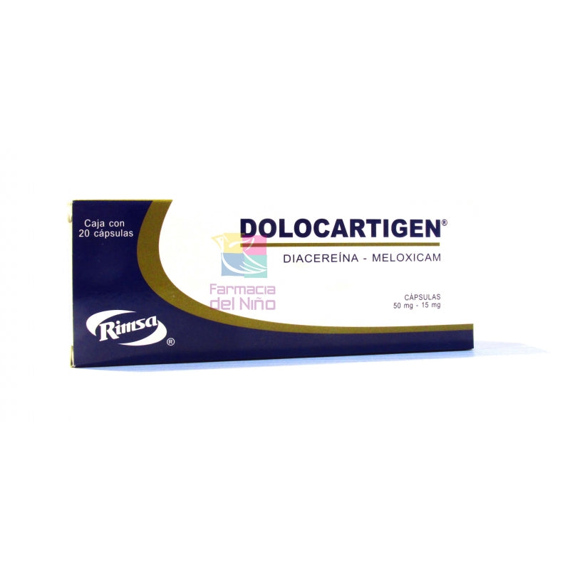 DOLOCARTIGEN (DIACEREIN /MELOXICAM) 20 CAPSULES