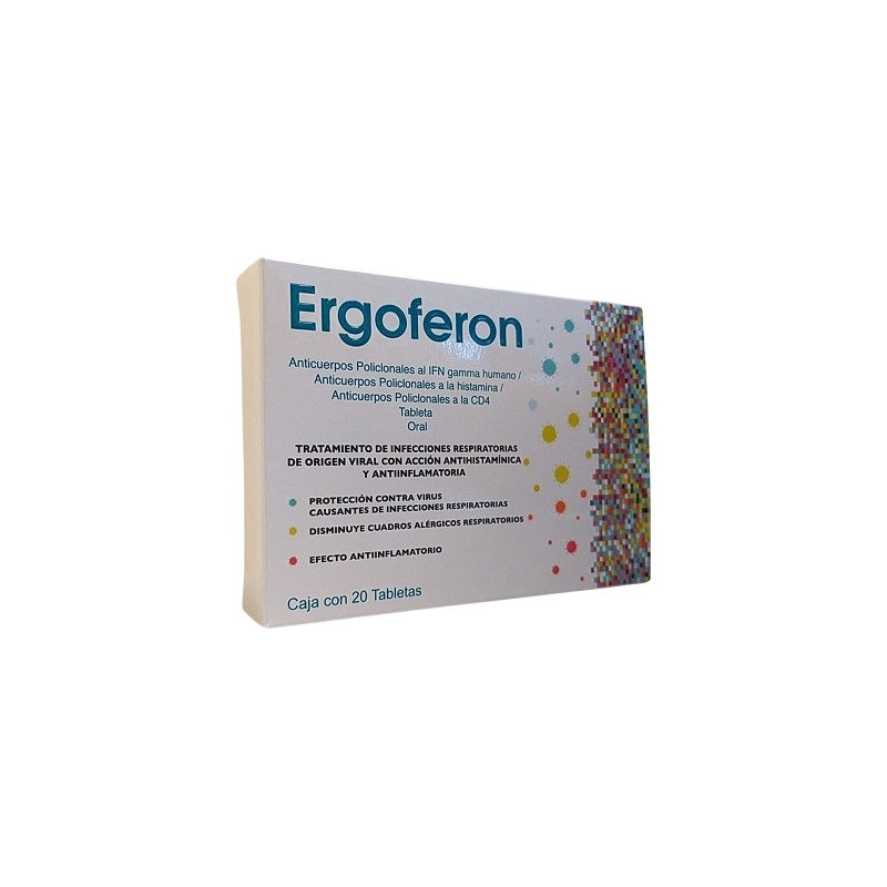 ERGOFERON (POLYCLONAL ANTIBODIES TO HUMAN IFN GAMMA, HISTAMINE, CD4) 20 TABLETS